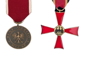 Doppelte Auszeichnung für Dr. Peter Diedrich - Verdienstkreuz der Bundesrepublik Deutschland am Bande und Bene Merito Medaille der Republik Polen am 25. Oktober 2023